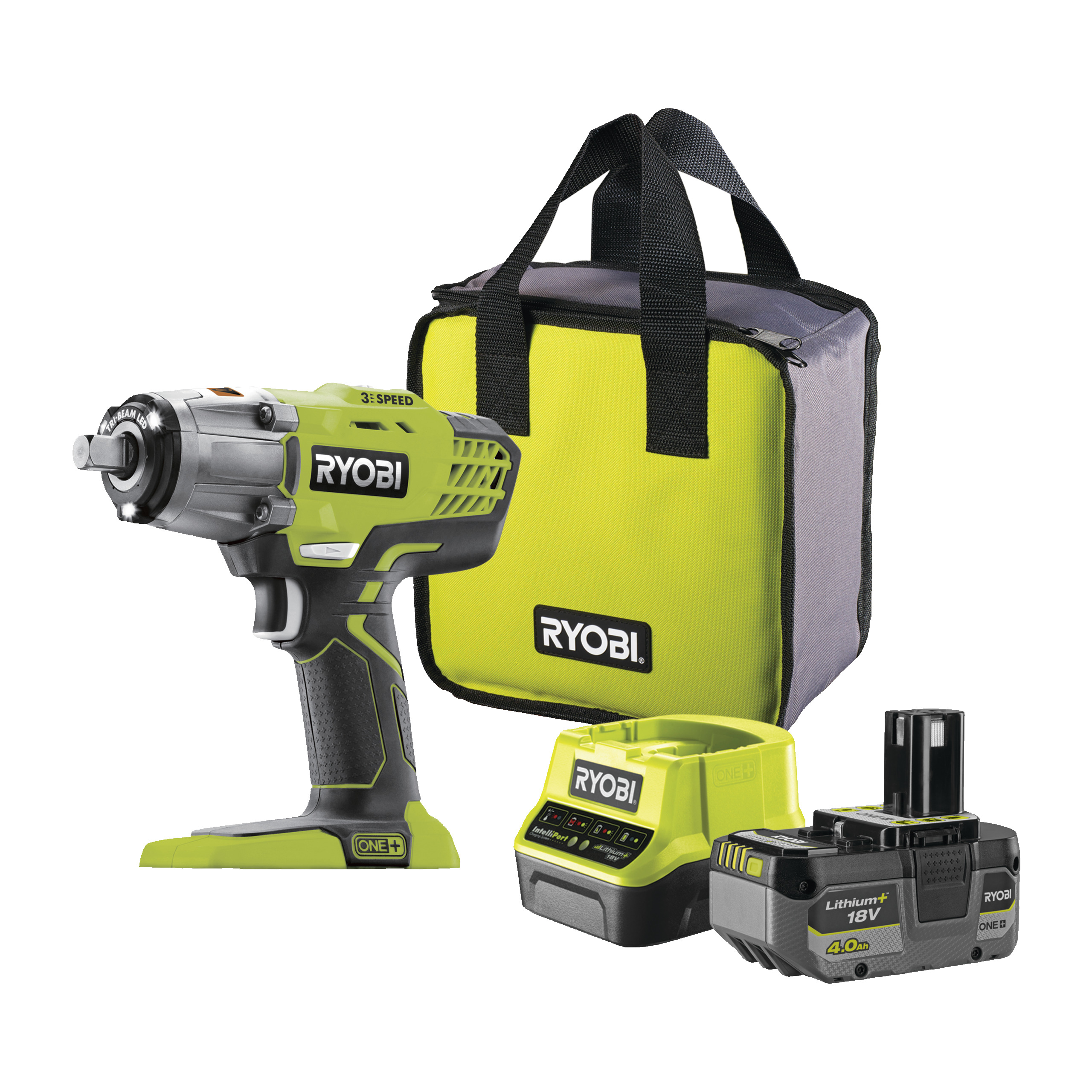 Impact Wrench| Impact Wrench Starter Kit RYOBI R18IW3-140SF