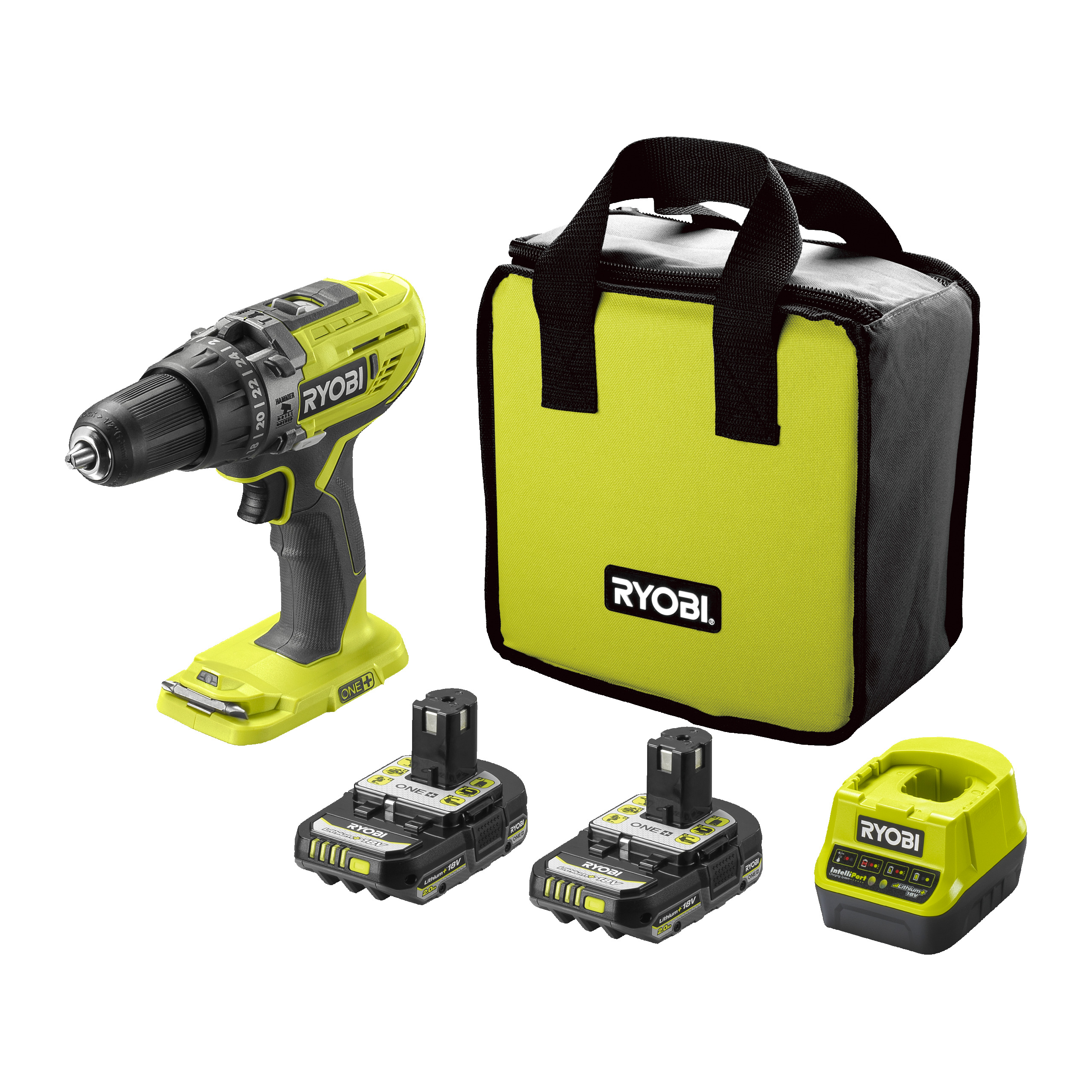18V ONE+™ Akumulátorová příklepová vrtačka (2 x 2,0 Ah)_hero_8