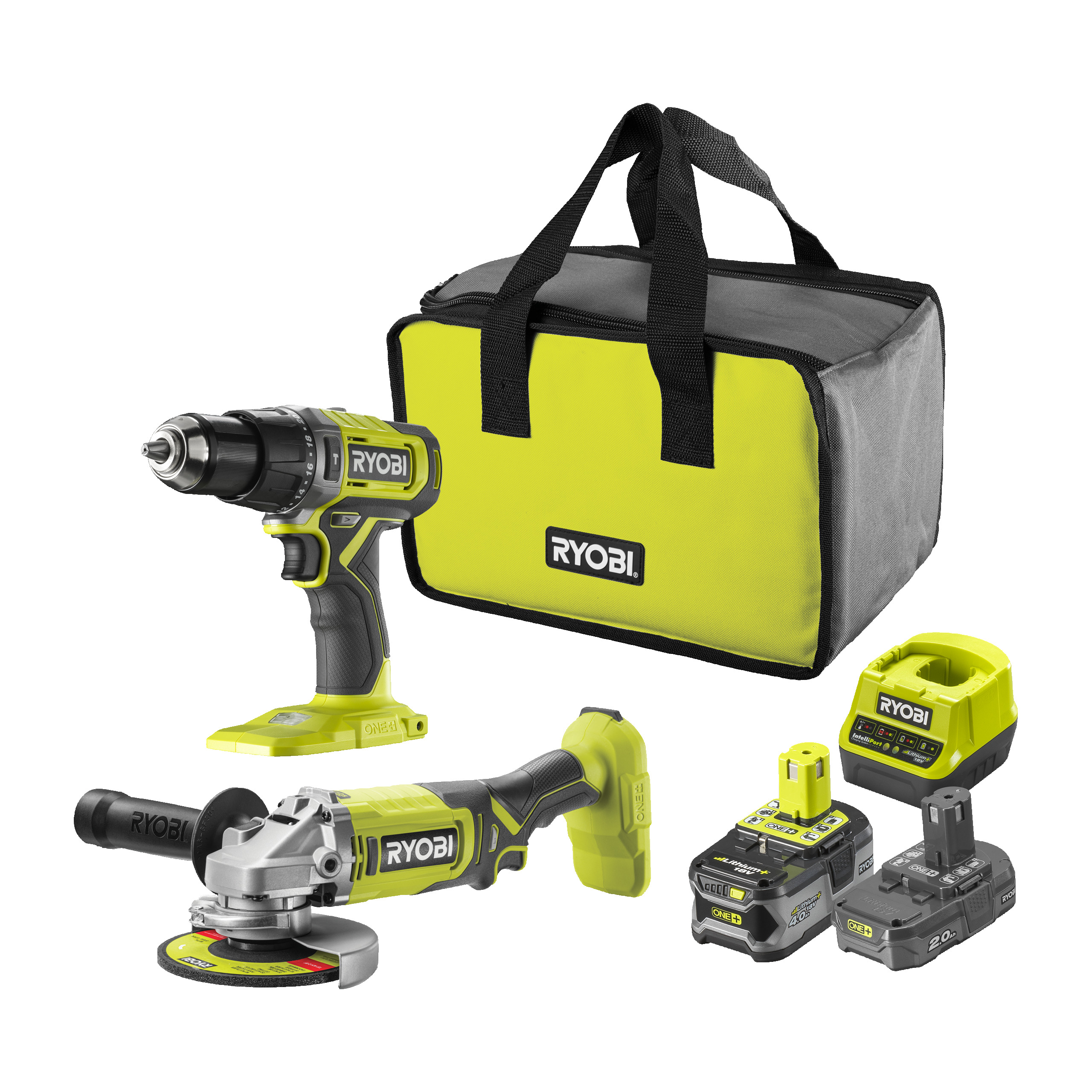 Pack taladro percutor y amoladora 18V ONE+™ (1x 4.0Ah y 1x 2.0Ah)_hero_6