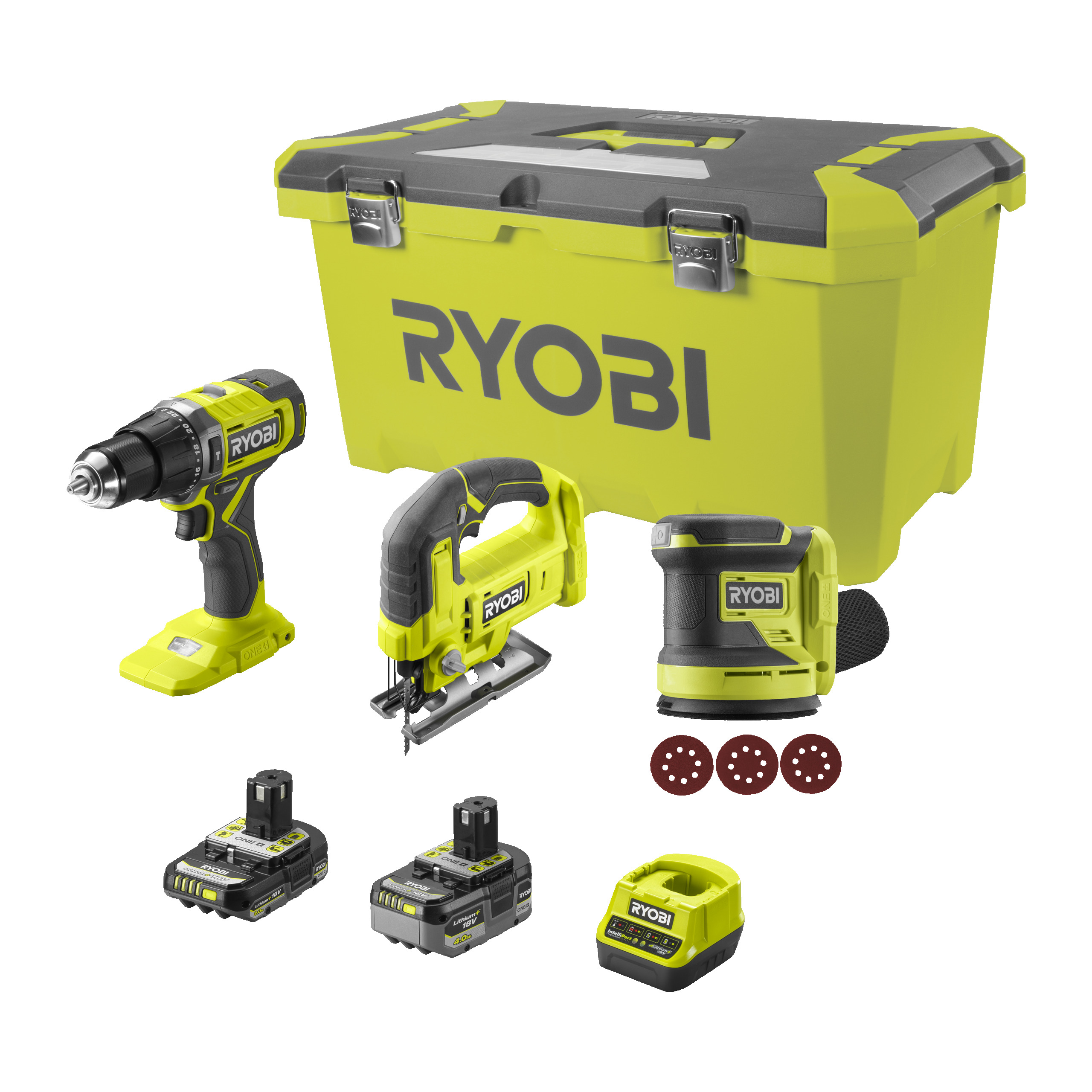 ONE+™ 18V 3-delig Combokit (incl. 1x 4,0 Ah + 1x 2,0 Ah accu & lader)_hero_7