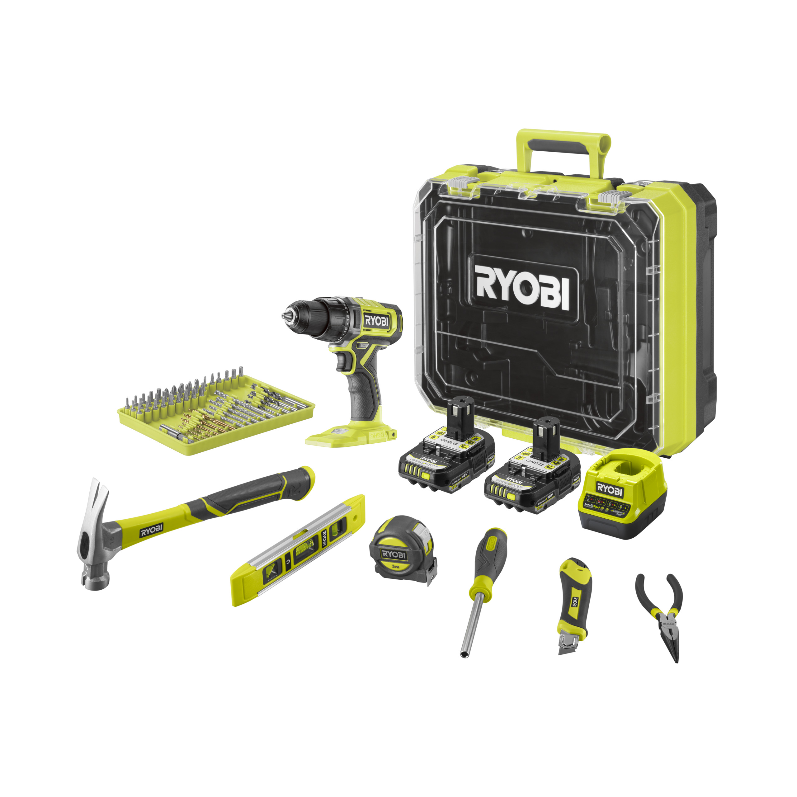 ONE+™ 18V Accu Schroefmachine kit met handgereedschap (incl. 2x 2,0 Ah accu & lader)_hero_8