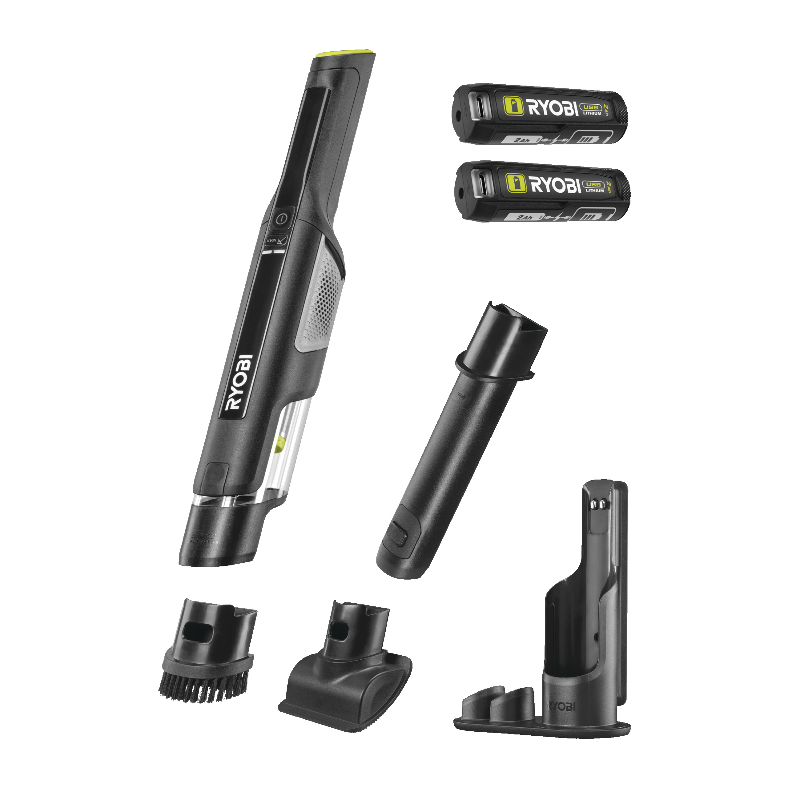 Ryobi RHV44-220G 4V USB-Handstaubsauger mit bürstenlosem Motor, 50