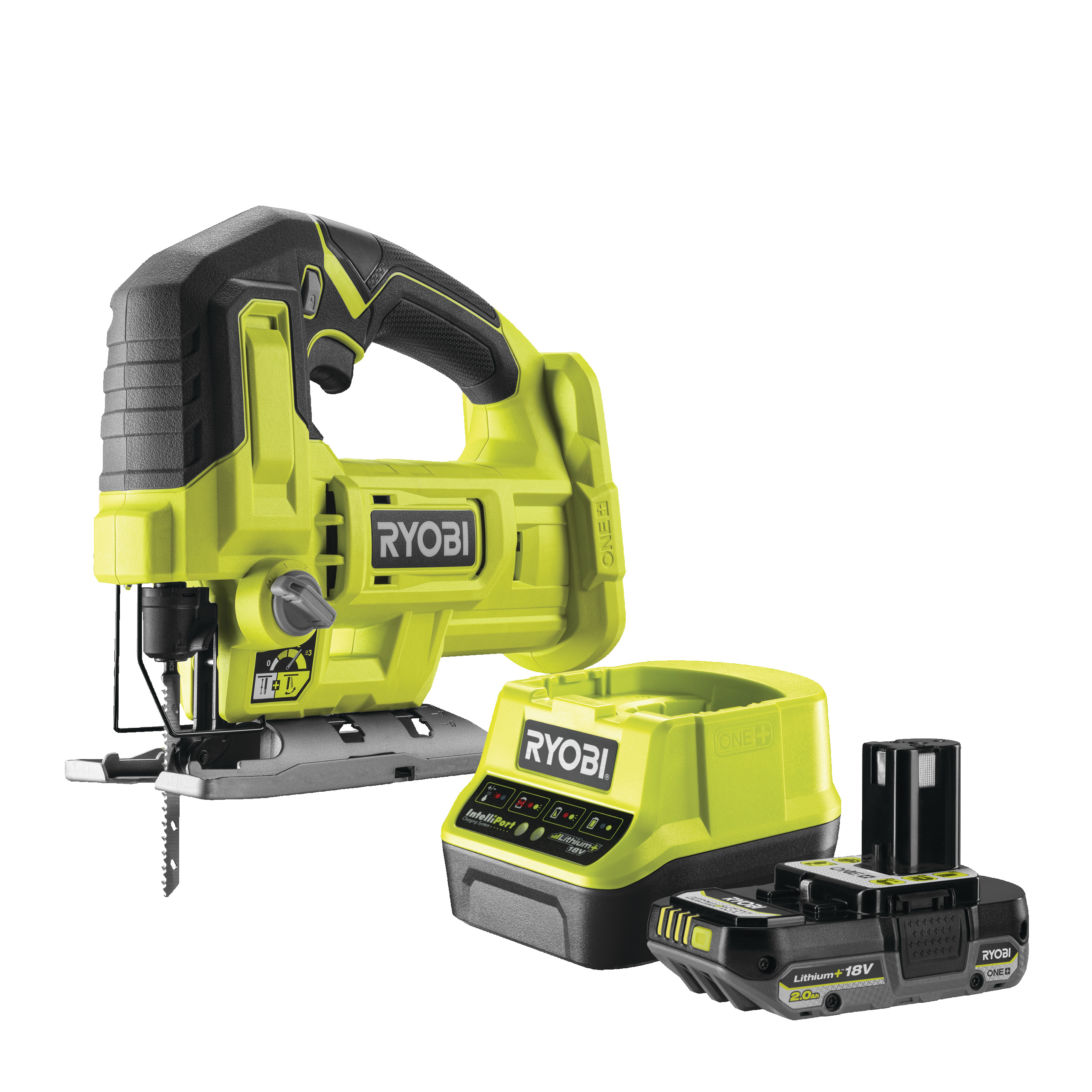 18 V ONE+™ Akku-Stichsäge inkl. 2,0 Ah Akku und Ladegerät