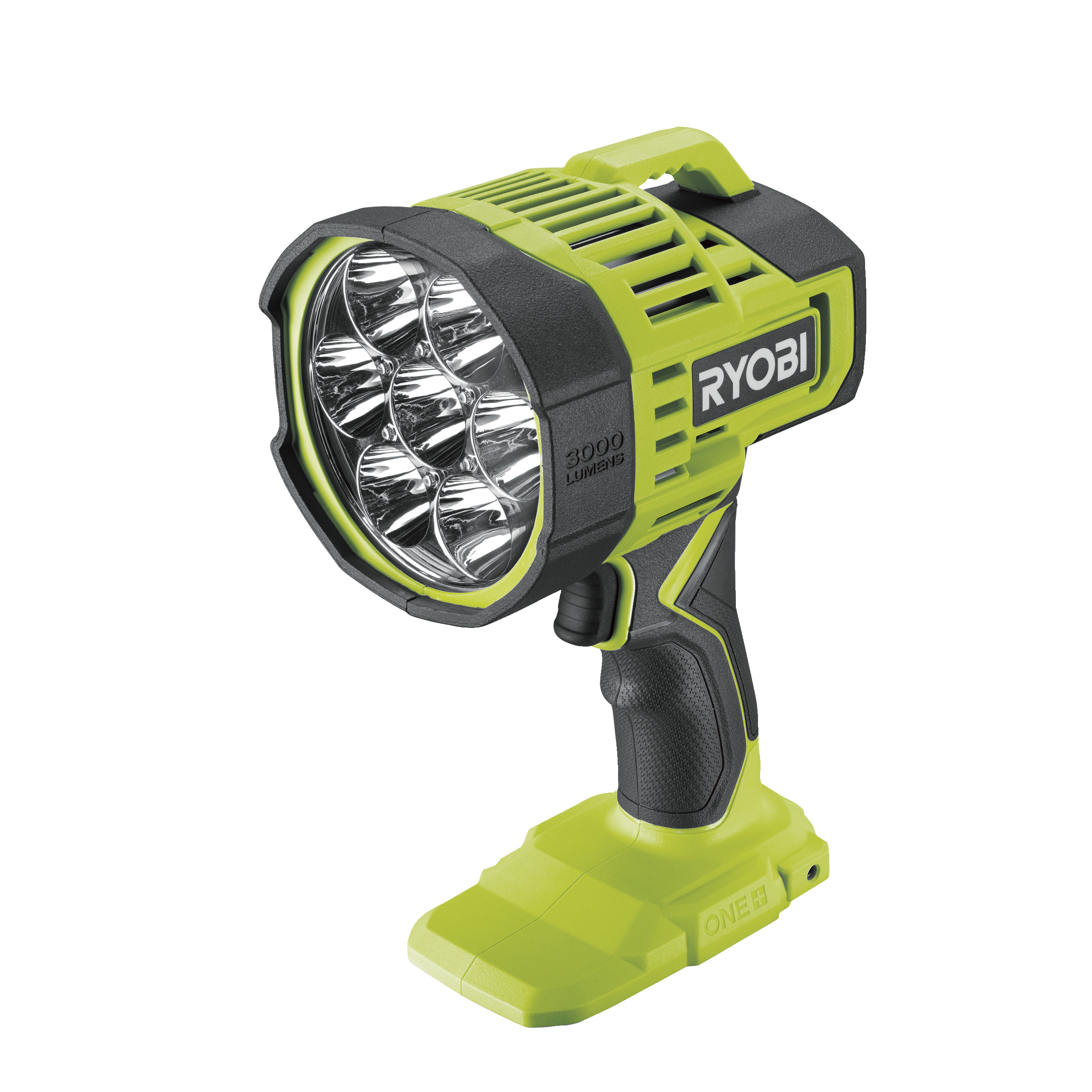 Sans fil led lumière de travail lampe de poche spot pour ryobi 18v batterie  verte 3/5/8/9 pouces 9w 18w 30w 40w 6000-6500k