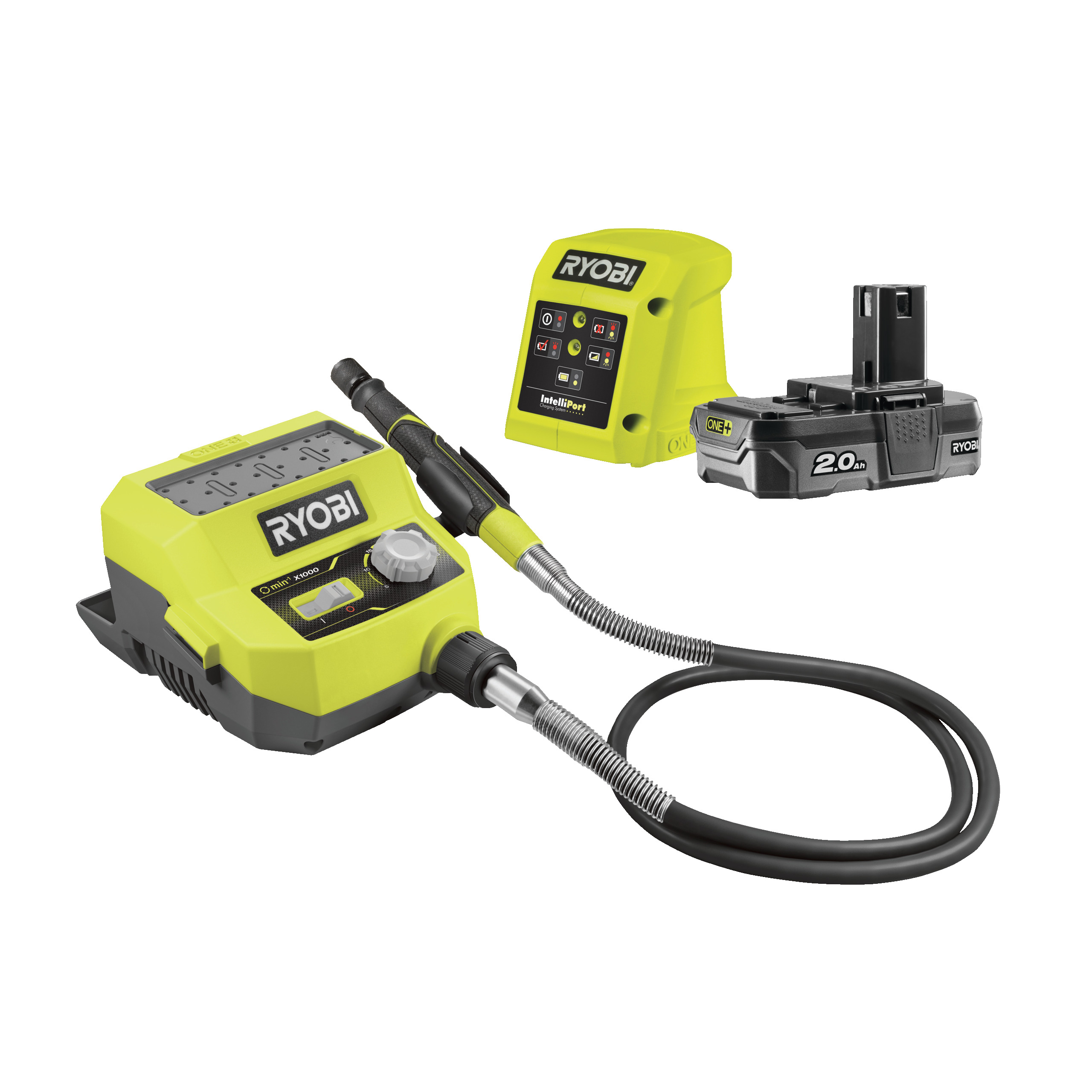Miniszlifierka 18 V ONE+ w zestawie z akumulatorem 2.0 Ah oraz ładowarką_hero_6