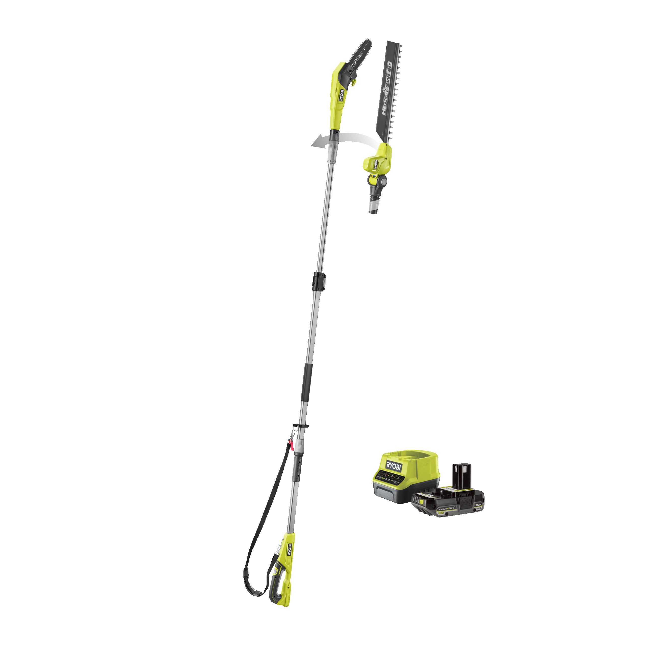 18V ONE+™ EZ REACH™ 2in1 Cordless Telescopic Pole Hedge Trimmer & Saw (1 x 2.0Ah)_hero_8